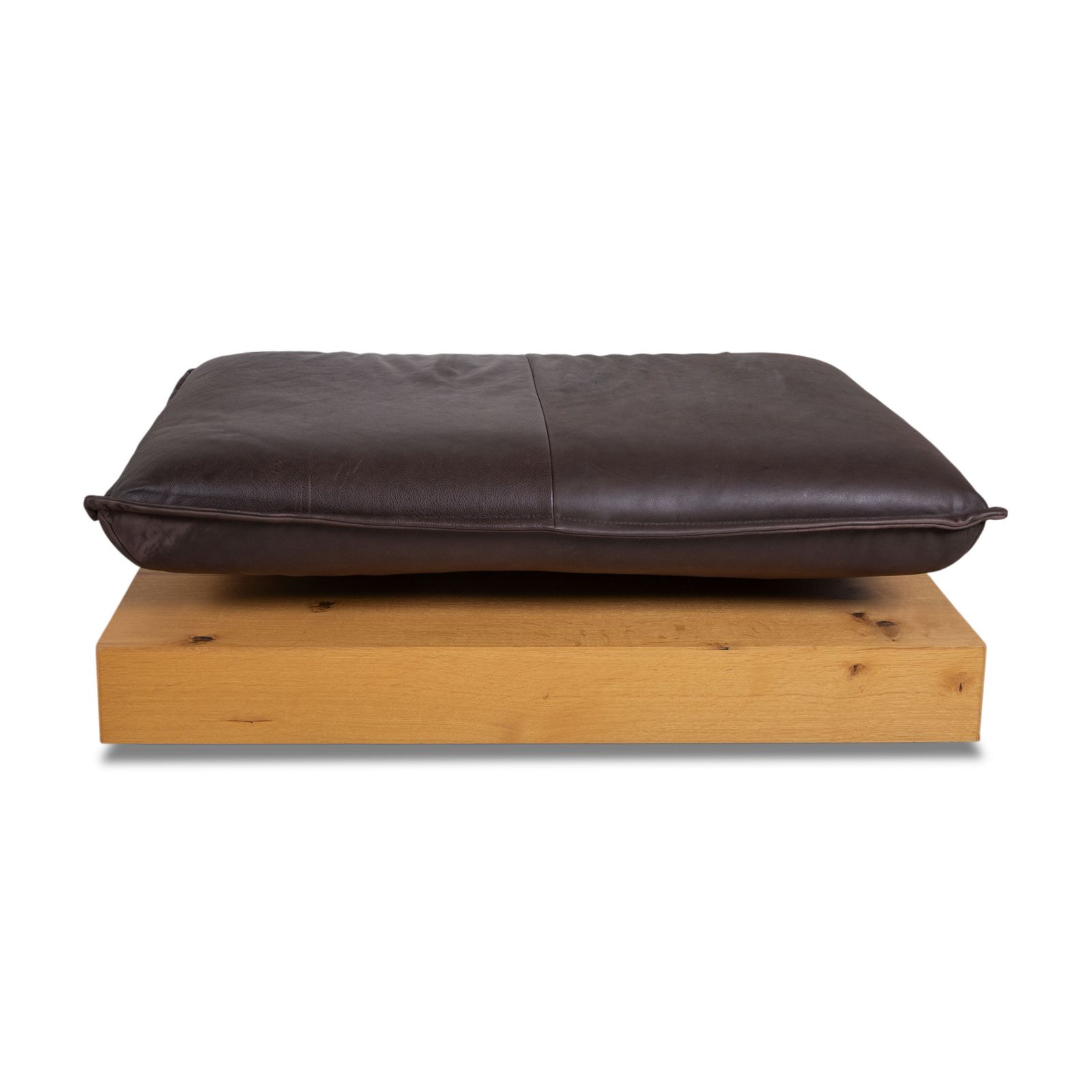 Mobilier Repose-pieds Koinor Free Motion Edit 3 en cuir brun chocolat, bois, fonction manuelle photo
