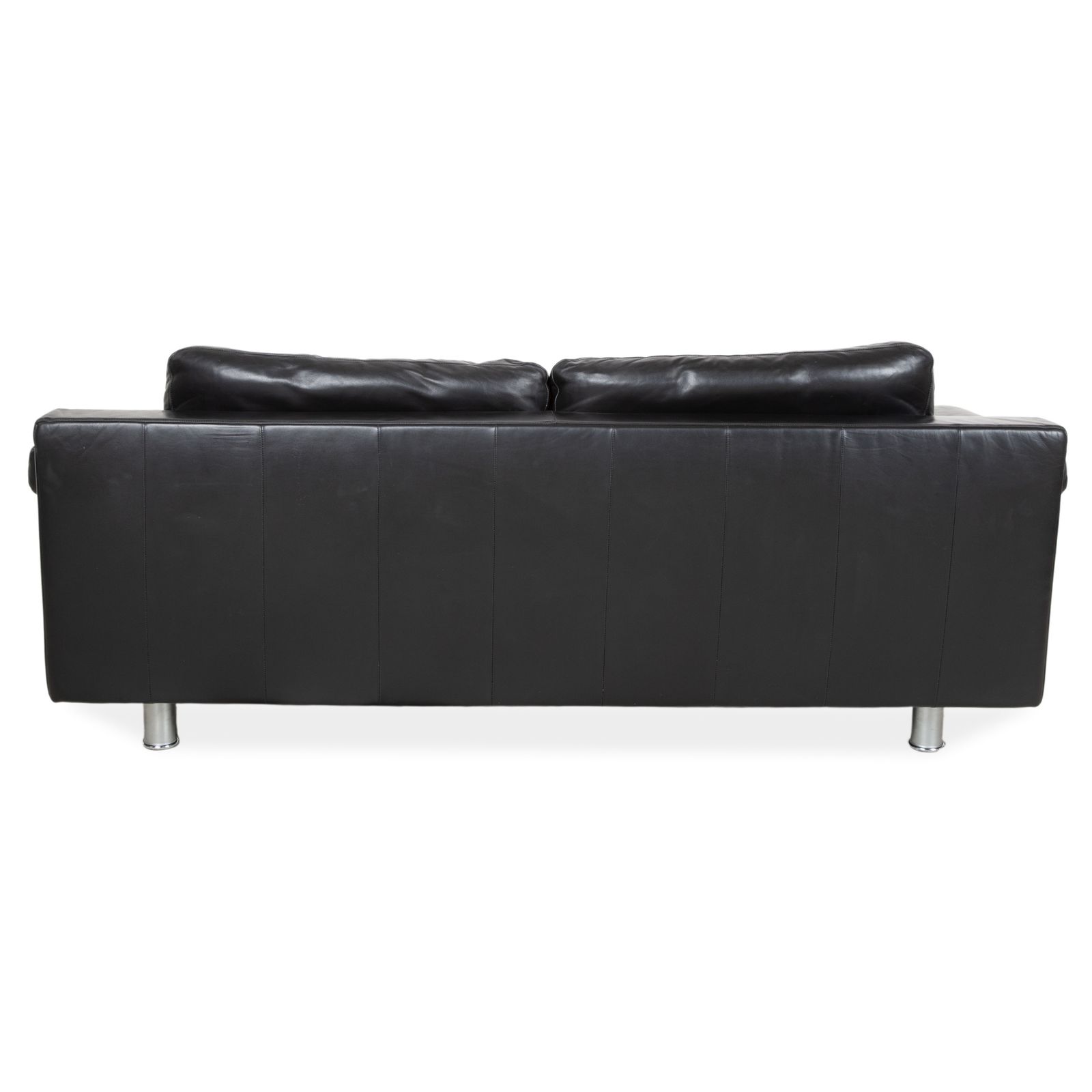 Mobilier Canapé 3 places en cuir Rolf Benz 355, noir, fonction manuelle photo