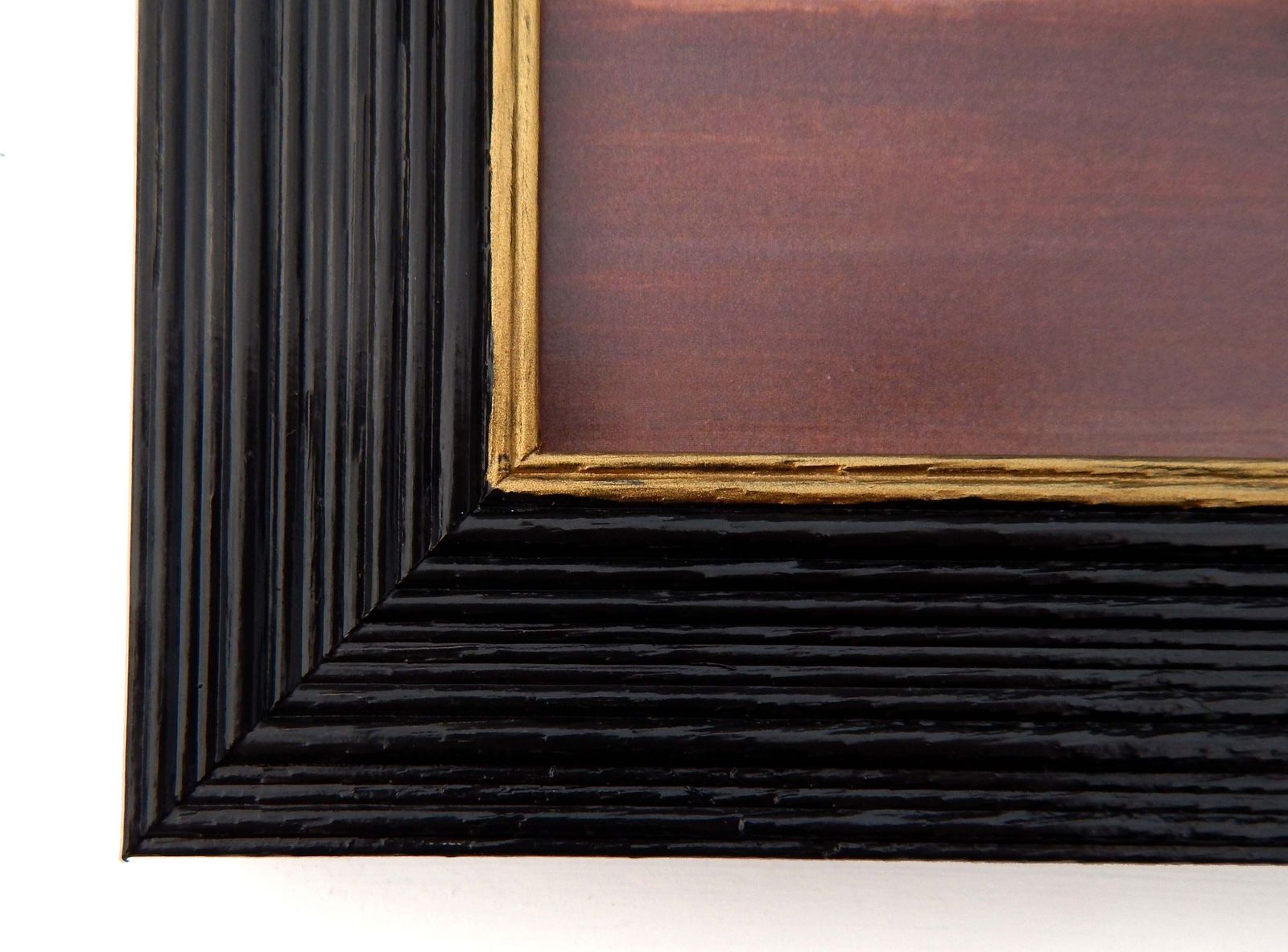 Naive Prize Black Ram Folk Art Sheep Print In Hand Painted Black Frame By Matt Rix photo buy