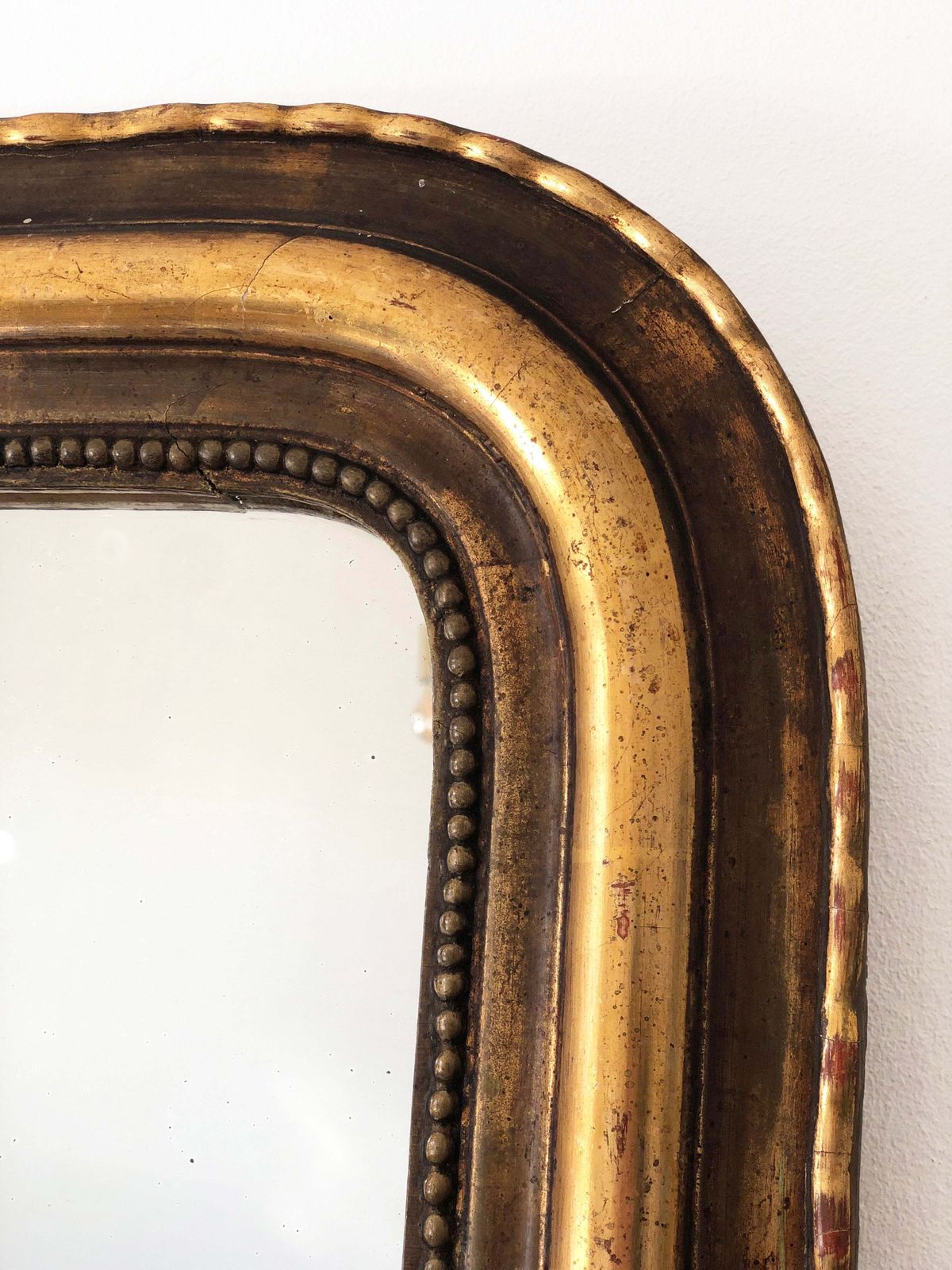 Large Antique French Louis Philippe Giltwood Mirror – Late 19th Century photo buy
