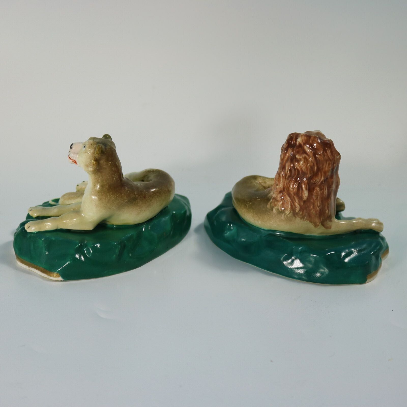 Rare Pair Staffordshire Lion And Lioness Figures photo 1985.0