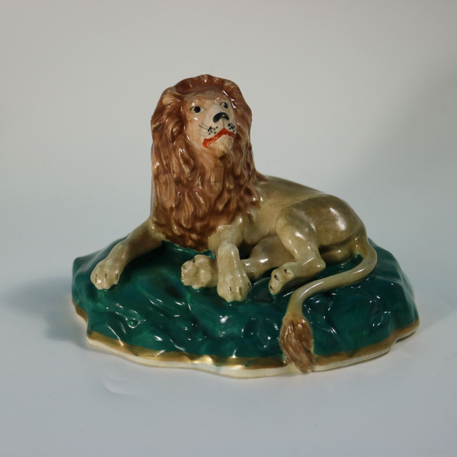 Home Decor Rare Pair Staffordshire Lion And Lioness Figures photo