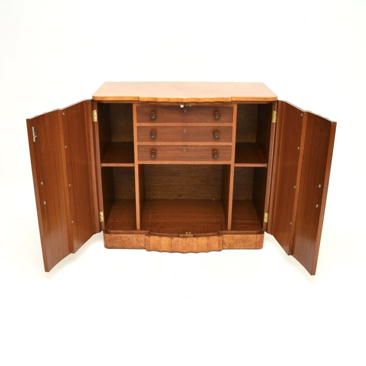 Art Deco Burr Walnut Cabinet By Harry And Lou Epstein photo furniture