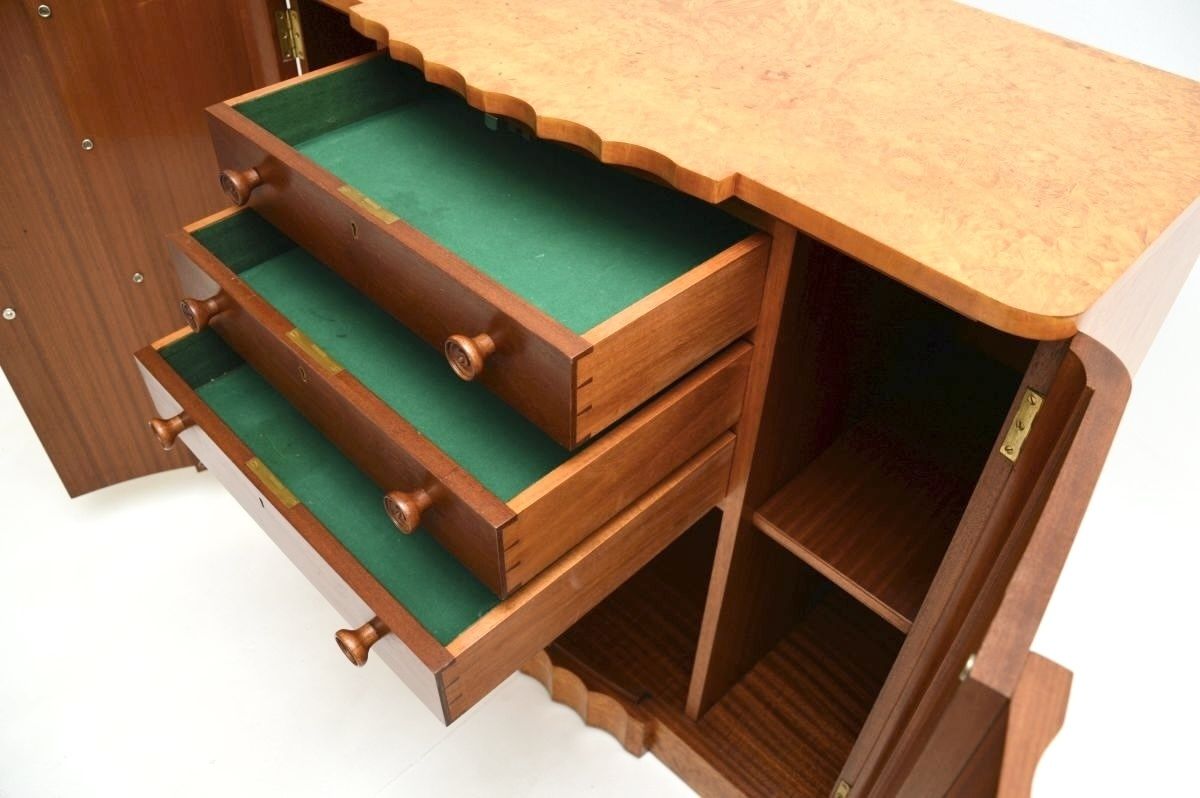 photo furniture Art Deco Burr Walnut Cabinet By Harry And Lou Epstein