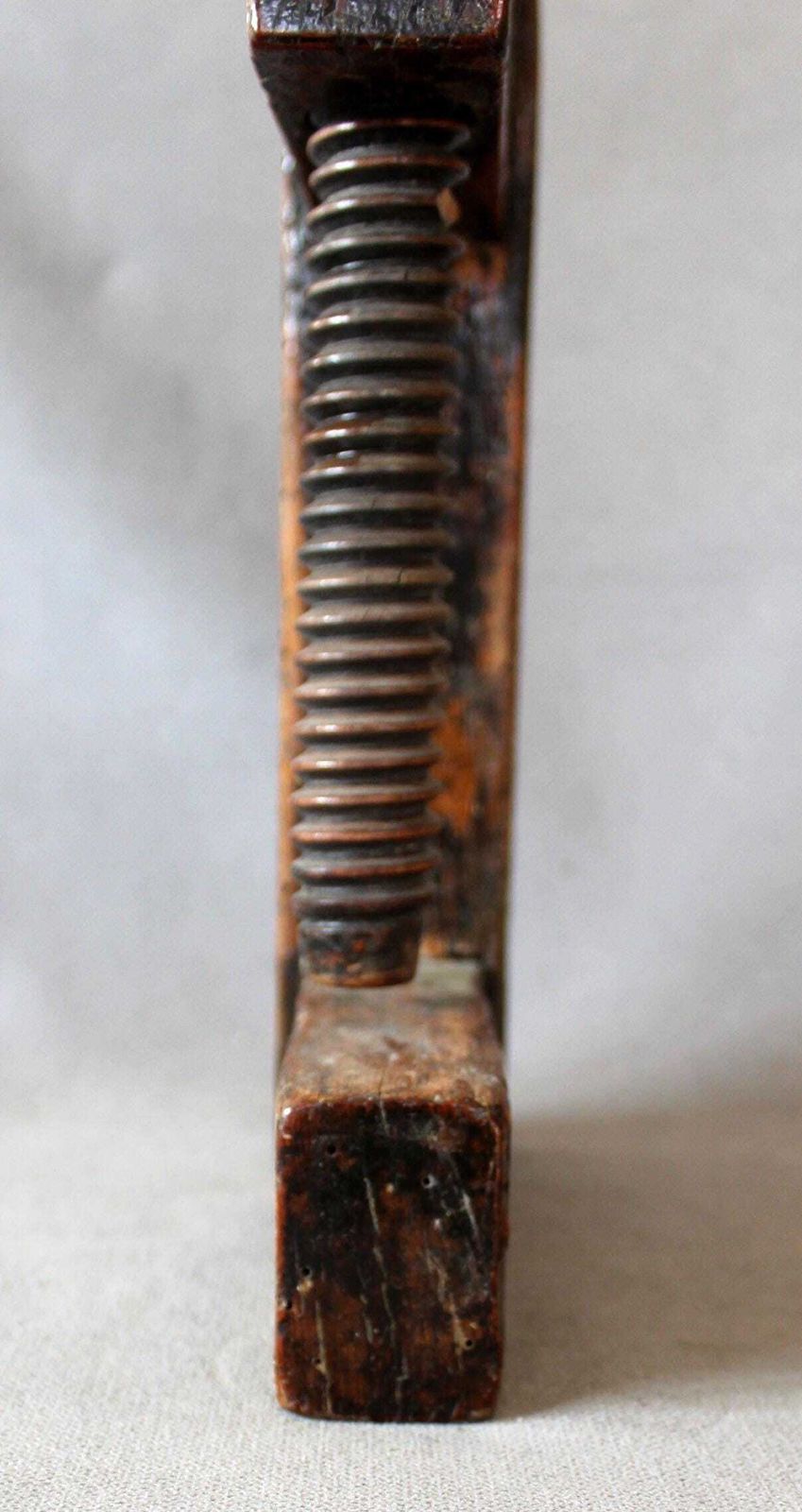 photo buy Antieke Grote Houten Schroefklem, Handgereedschap Voor Houtbewerking, Timmermangereedschap, Boerendecoratie, Verzamelobject, Industrieel