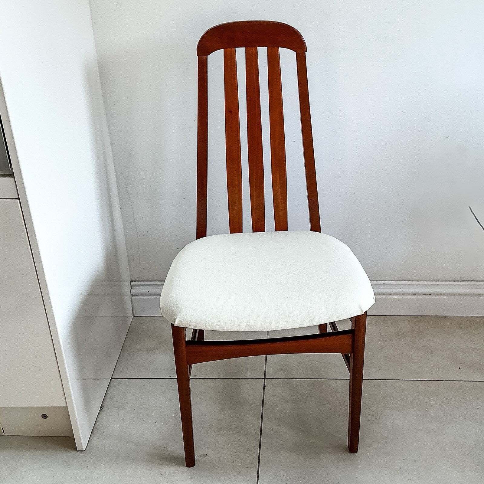 Set Of 4 Teak Mid Century Teak Dining Chairs By Jentique 60s New Upholstery photo furniture