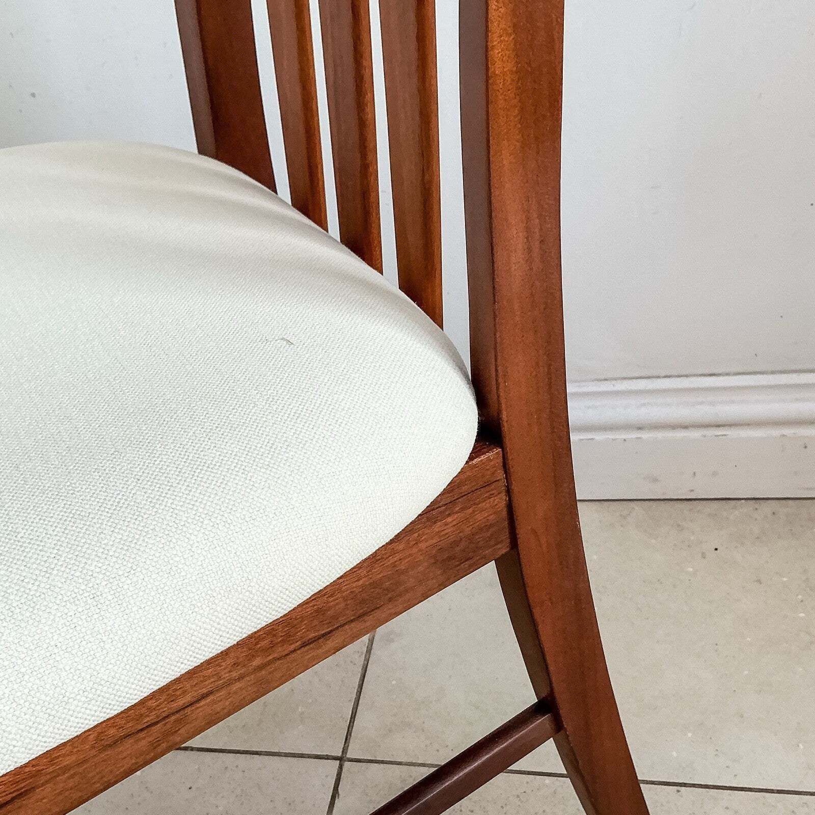Set Of 4 Teak Mid Century Teak Dining Chairs By Jentique 60s New Upholstery photo buy