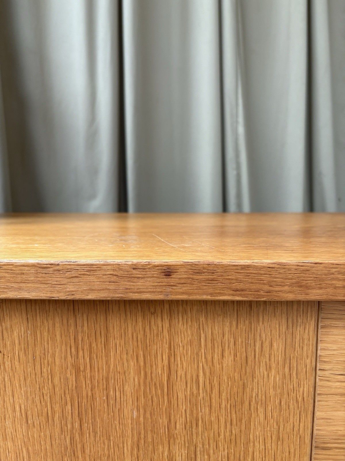 photo vintage Vtg Late Mid Century 90s Sideboard Modernist Media Cabinet Unit Lp Storage R1122
