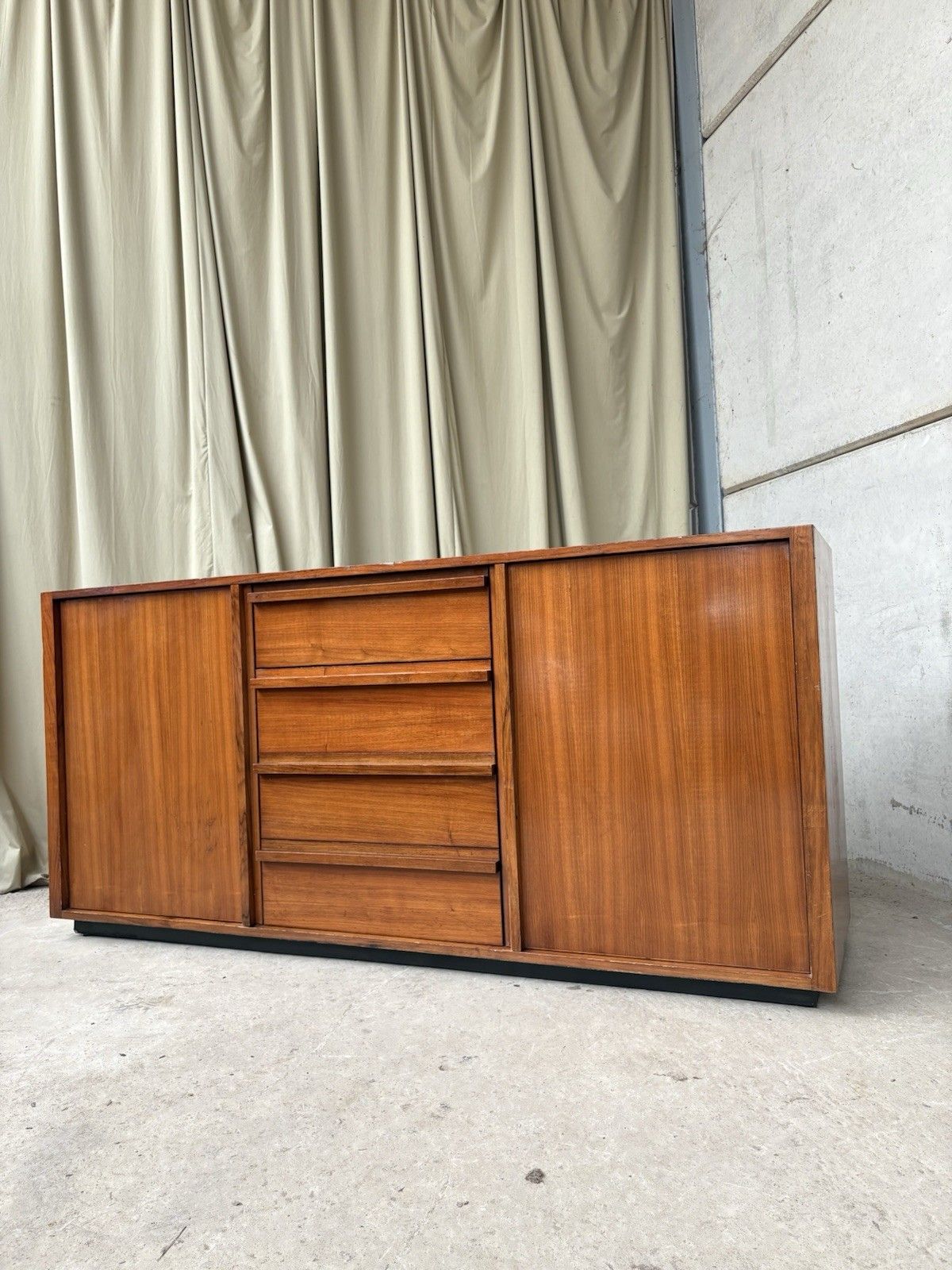Vtg Late Mid Century Heals Sideboard Credenza Media Cabinet Unit Storage R1124 photo for sale