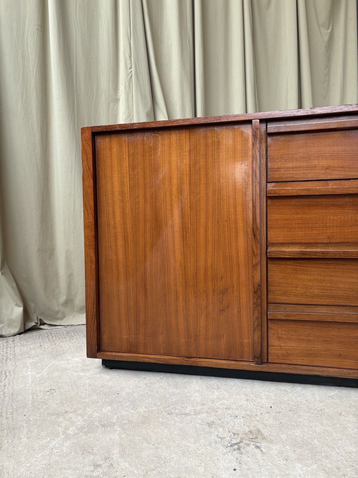 Vtg Late Mid Century Heals Sideboard Credenza Media Cabinet Unit Storage R1124 photo vinterior