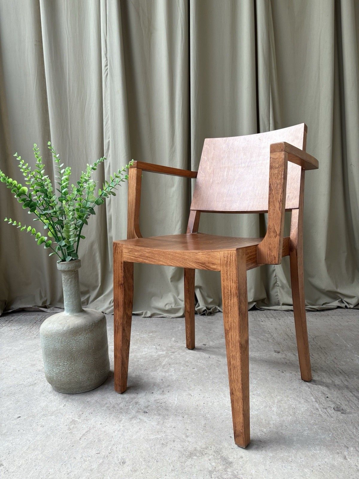 Vtg Mid Century Style Dining Desk Side Chair Scandi Danish Retro R1125 photo furniture