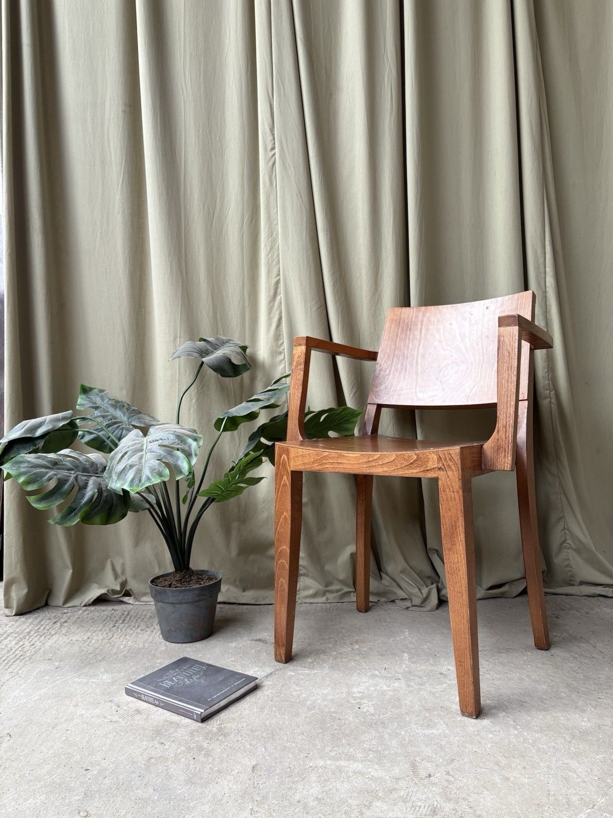 Vtg Mid Century Style Dining Desk Side Chair Scandi Danish Retro R1127 photo furniture