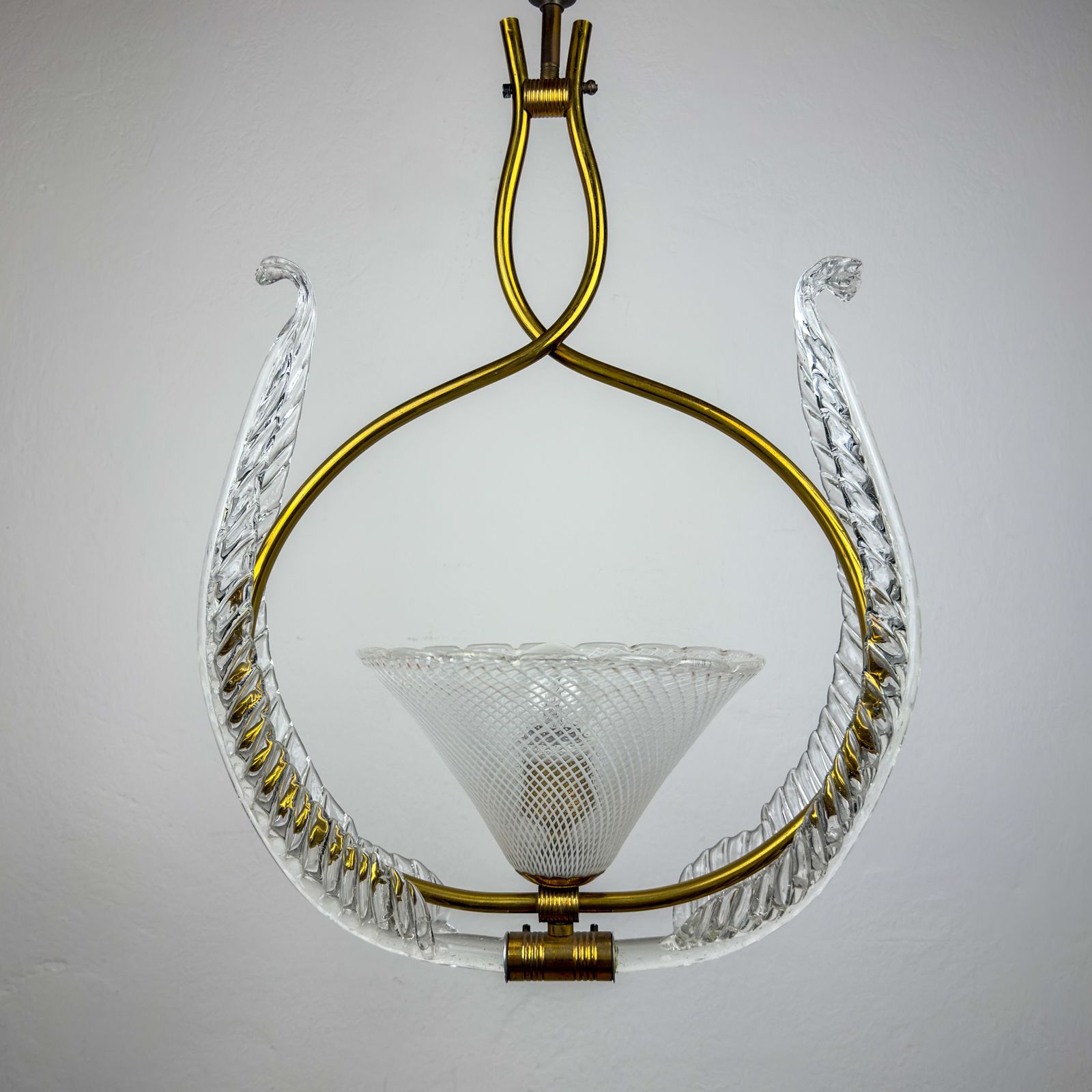 Vintage Murano Chandelier By Barovier & Toso, Italy 1930s photo 2840.0