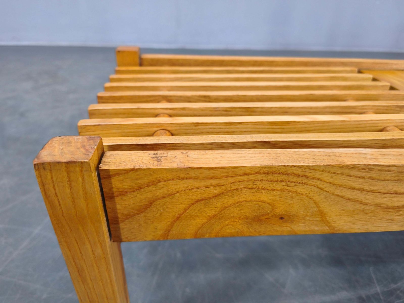 photo for sale Set Of 3 Mid Century Maple Plant Stands, Czechoslovakia 1970s
