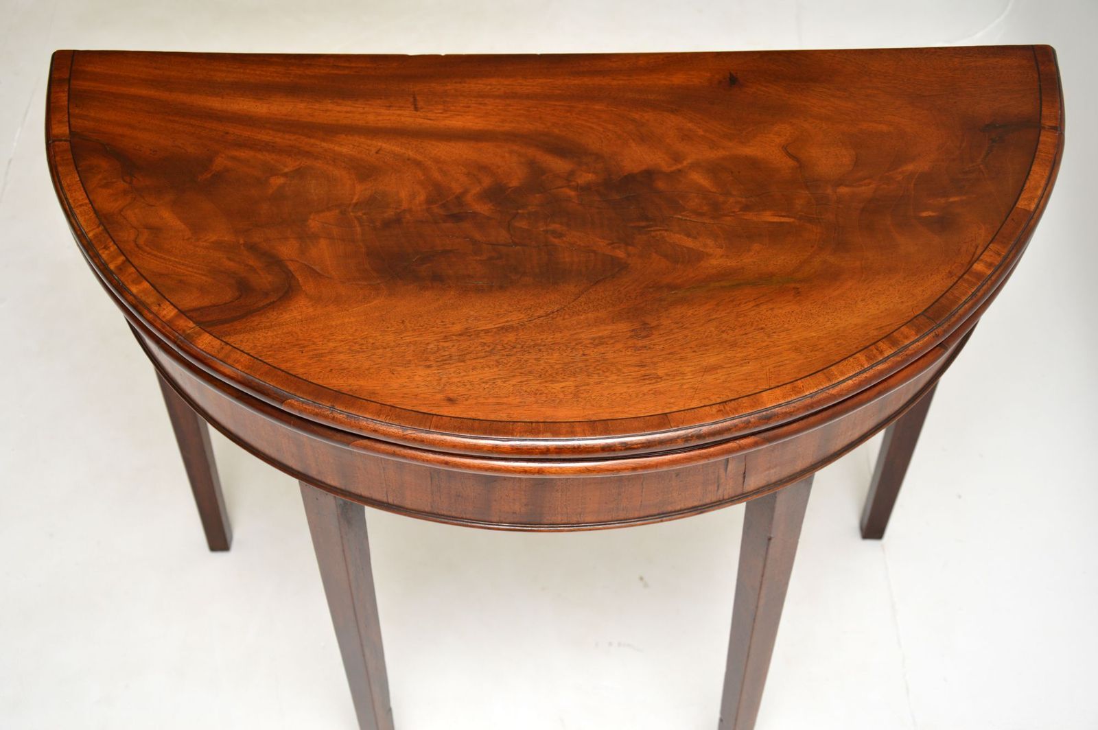 Antique George III Period Mahogany Card Table photo 1463.0