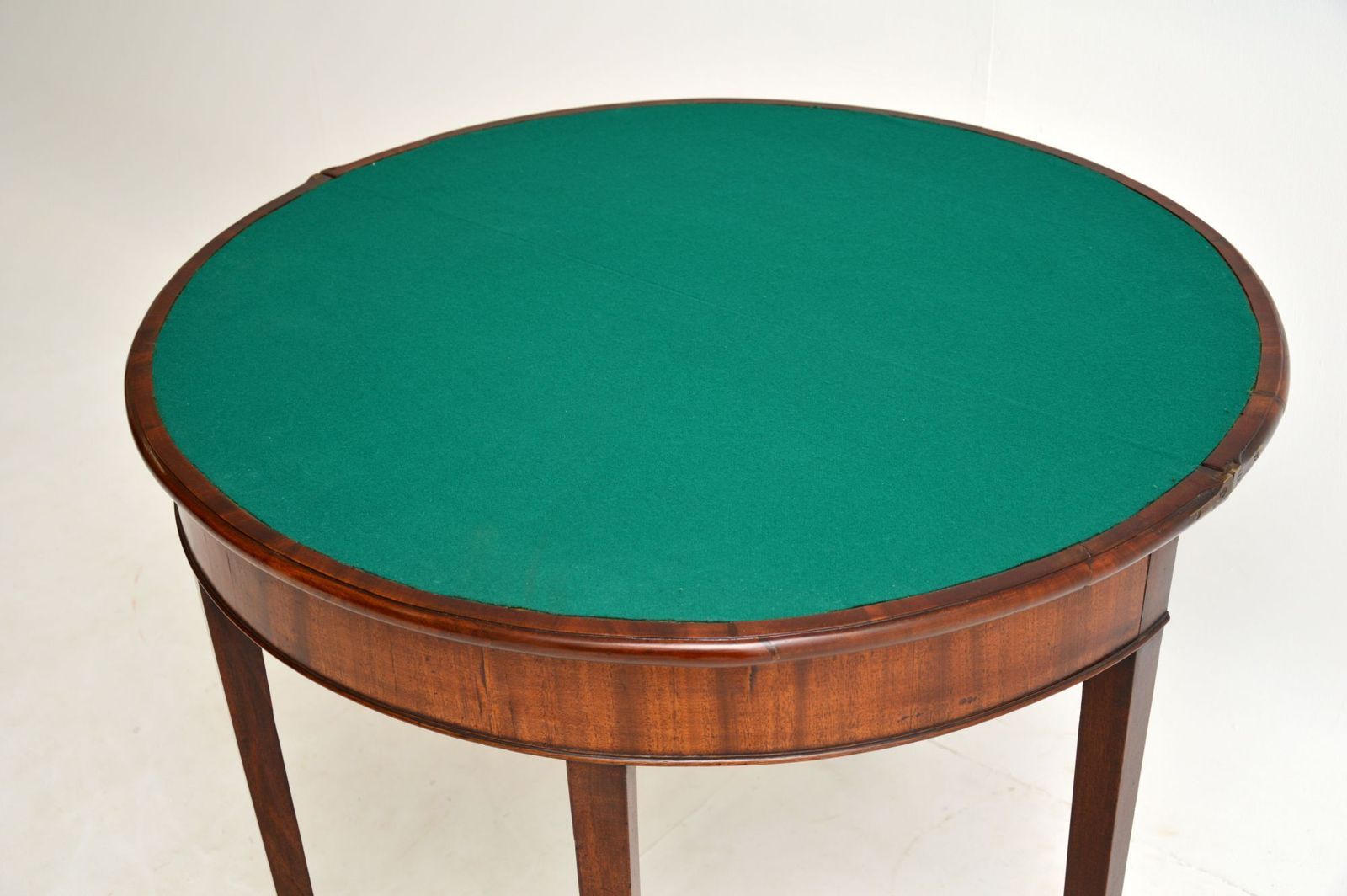 Antique George III Period Mahogany Card Table photo vinterior