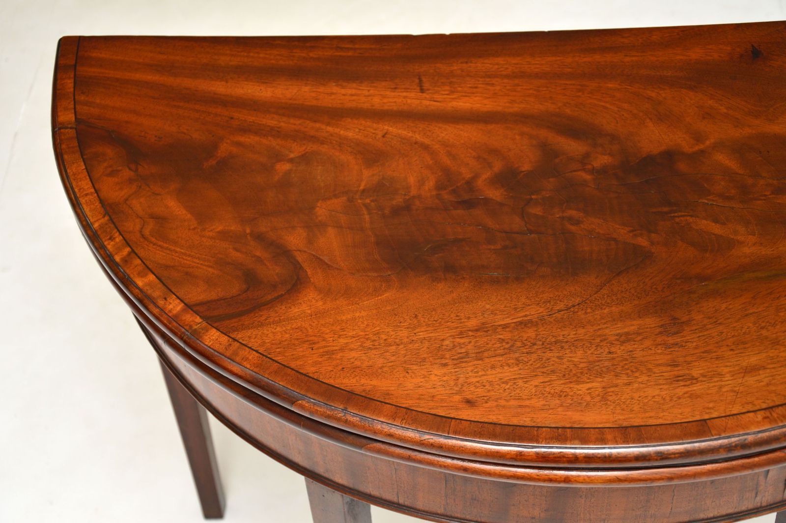 Furniture Antique George III Period Mahogany Card Table photo