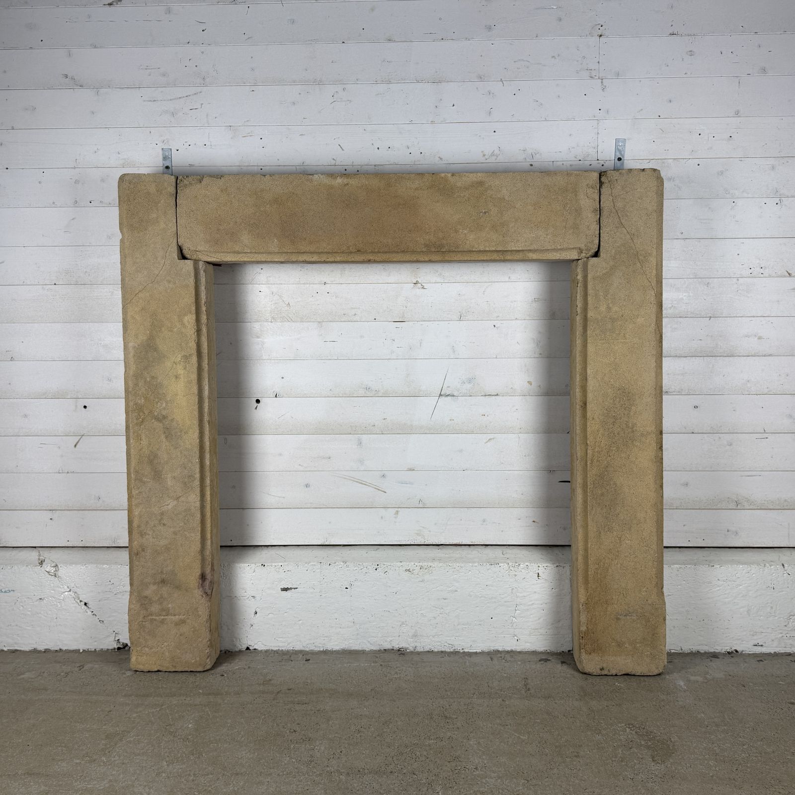 Antique Carved Stone Fireplace Surround