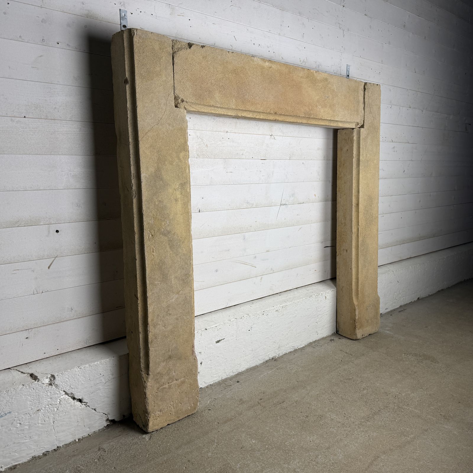 Antique Carved Stone Fireplace Surround photo Home Fixtures