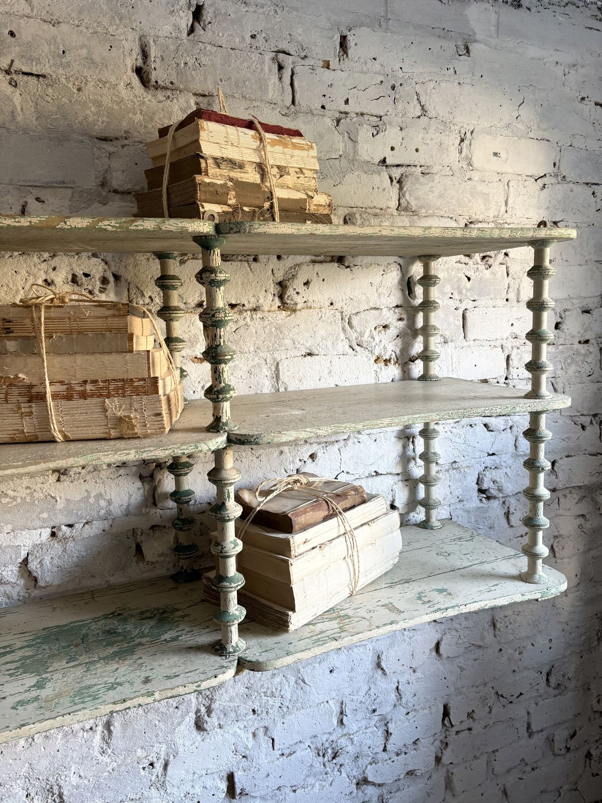 photo furniture Large French Cotton Reel Shelves