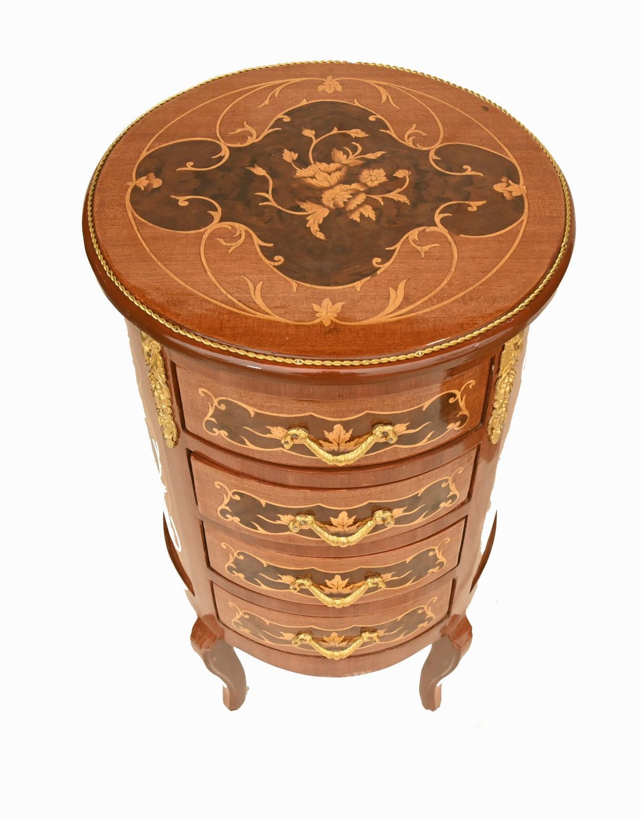 French Bedside Chest Louis XV Revival Nightstands photo for sale