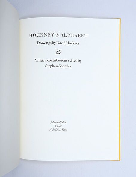 David Hockney, Hockney's Alphabet, 1991 photo for sale