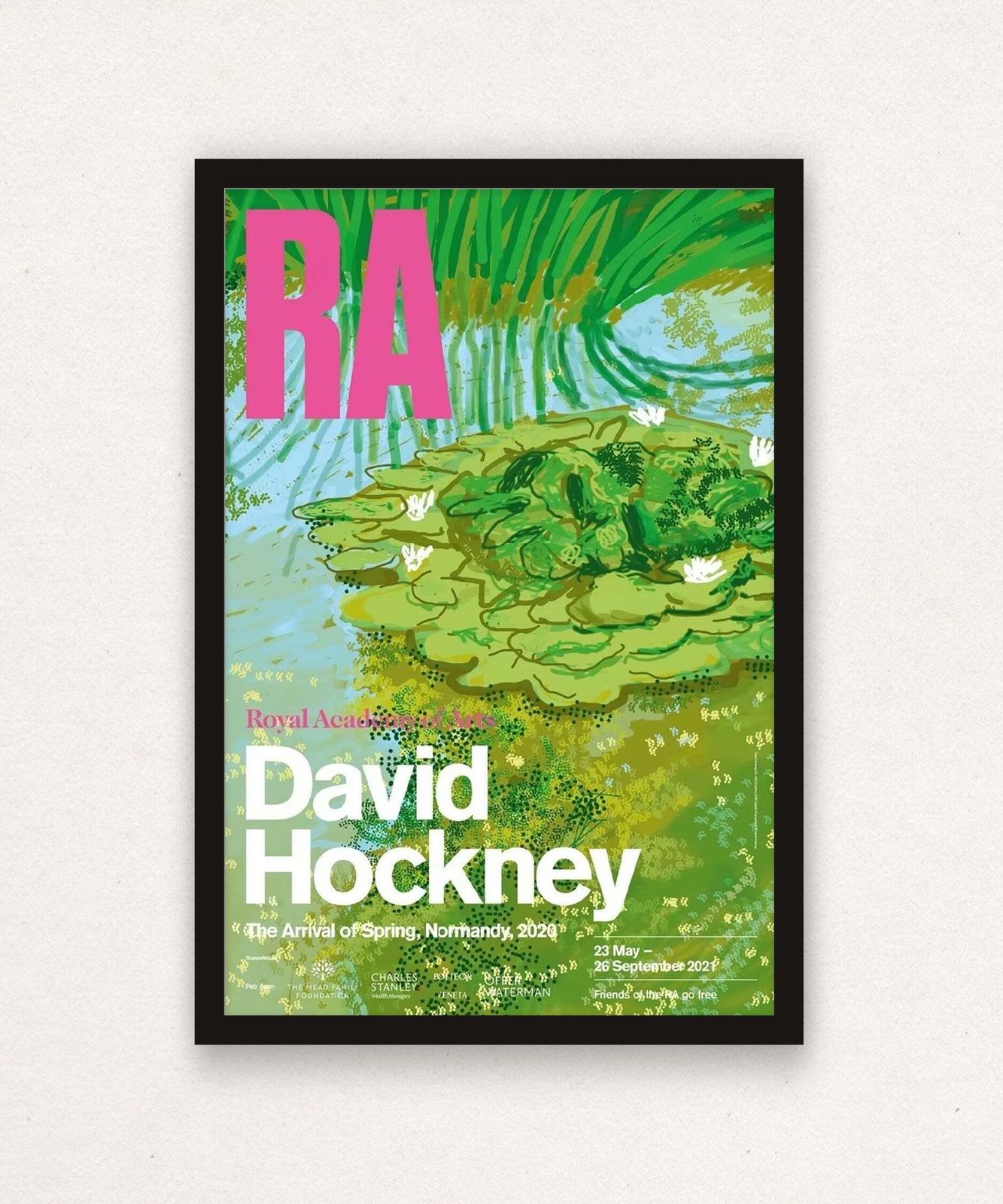 David Hockney, The Arrival Of Spring, Normandy Royal Academy Exhibition Poster, 2020 photo for sale