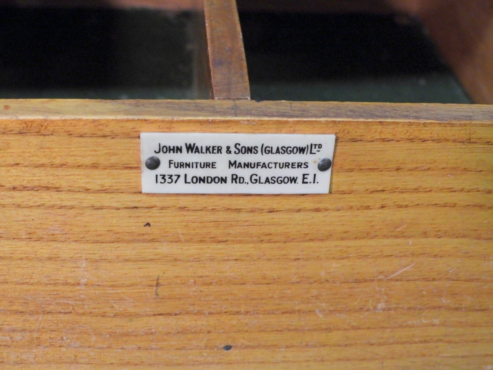 A Rare John Walker & Sons Art Deco Walnut Veneered Sideboard – Made In Scotland photo Furniture