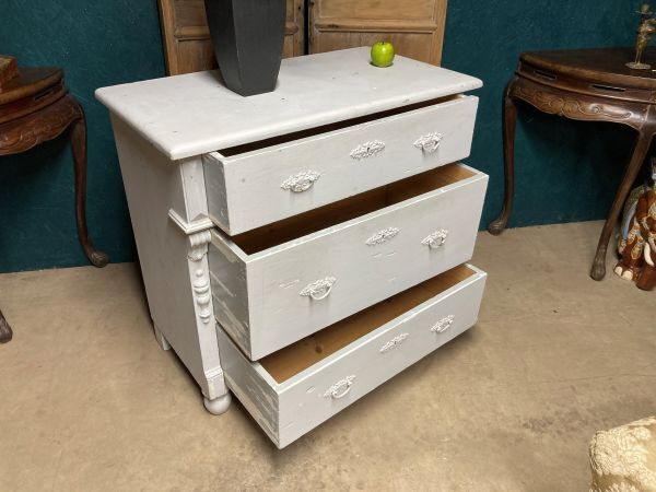 A Charming Antique Painted Pine Chest Of Drawers photo buy
