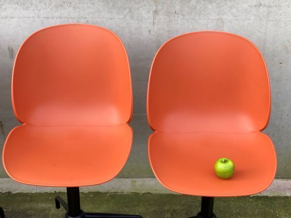 A Set Of 6 Mid Century Styled Swivel Dining Chairs photo for sale