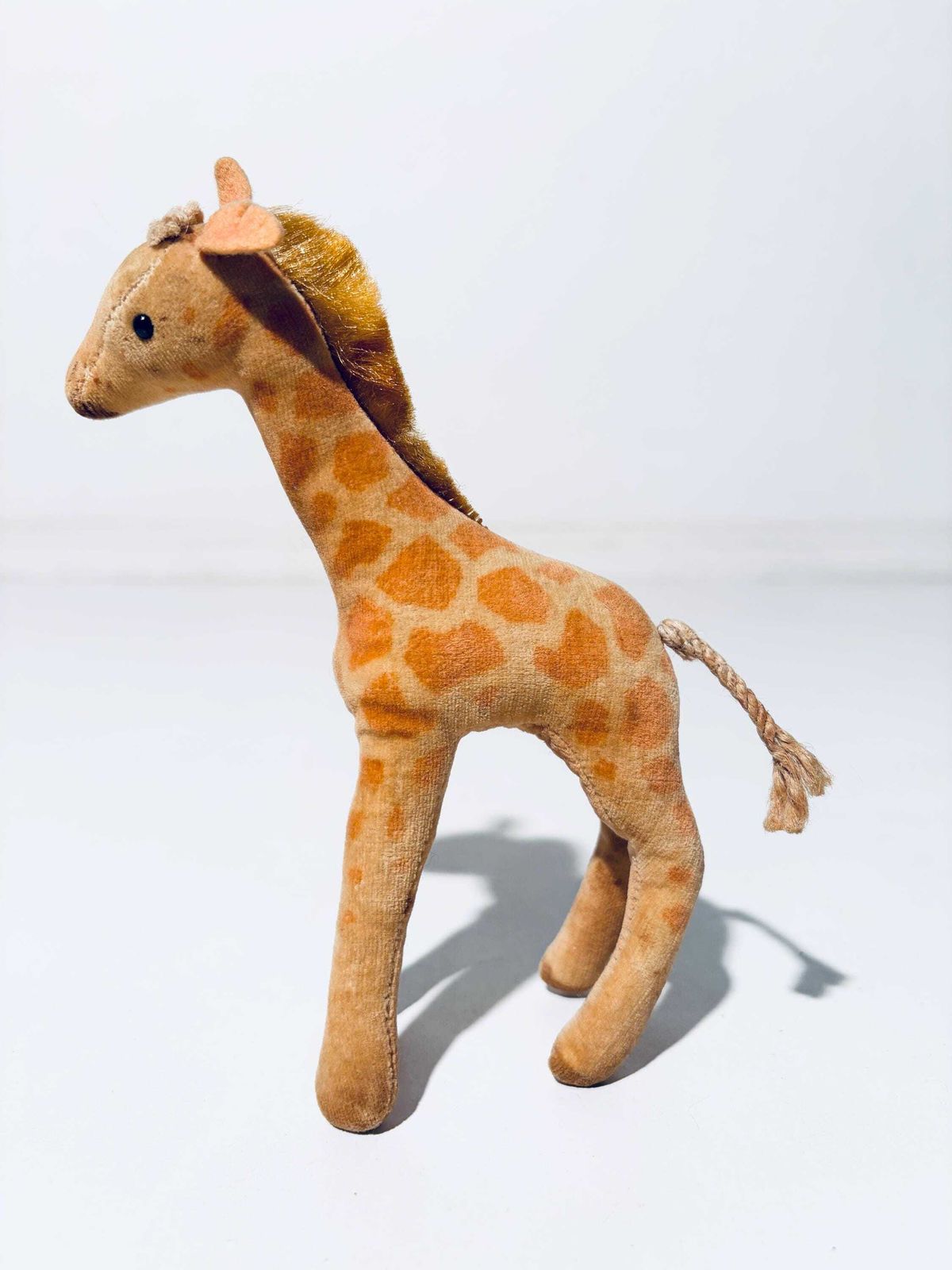 Vintage Steiff Giraffe Stuffed Toy Mohair 1960s / Model 6414 photo Home Decor