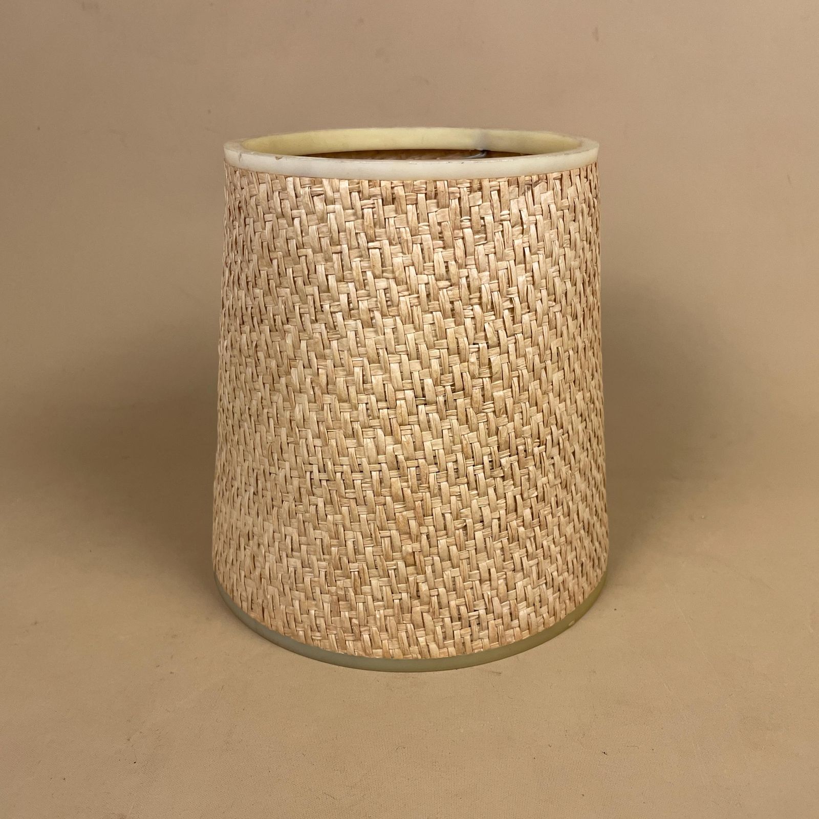 Vintage Bamboo Lamp Light Shade Lampshade Cylinder Wicker Woven Retro Natural Beige Cone photo 50.0