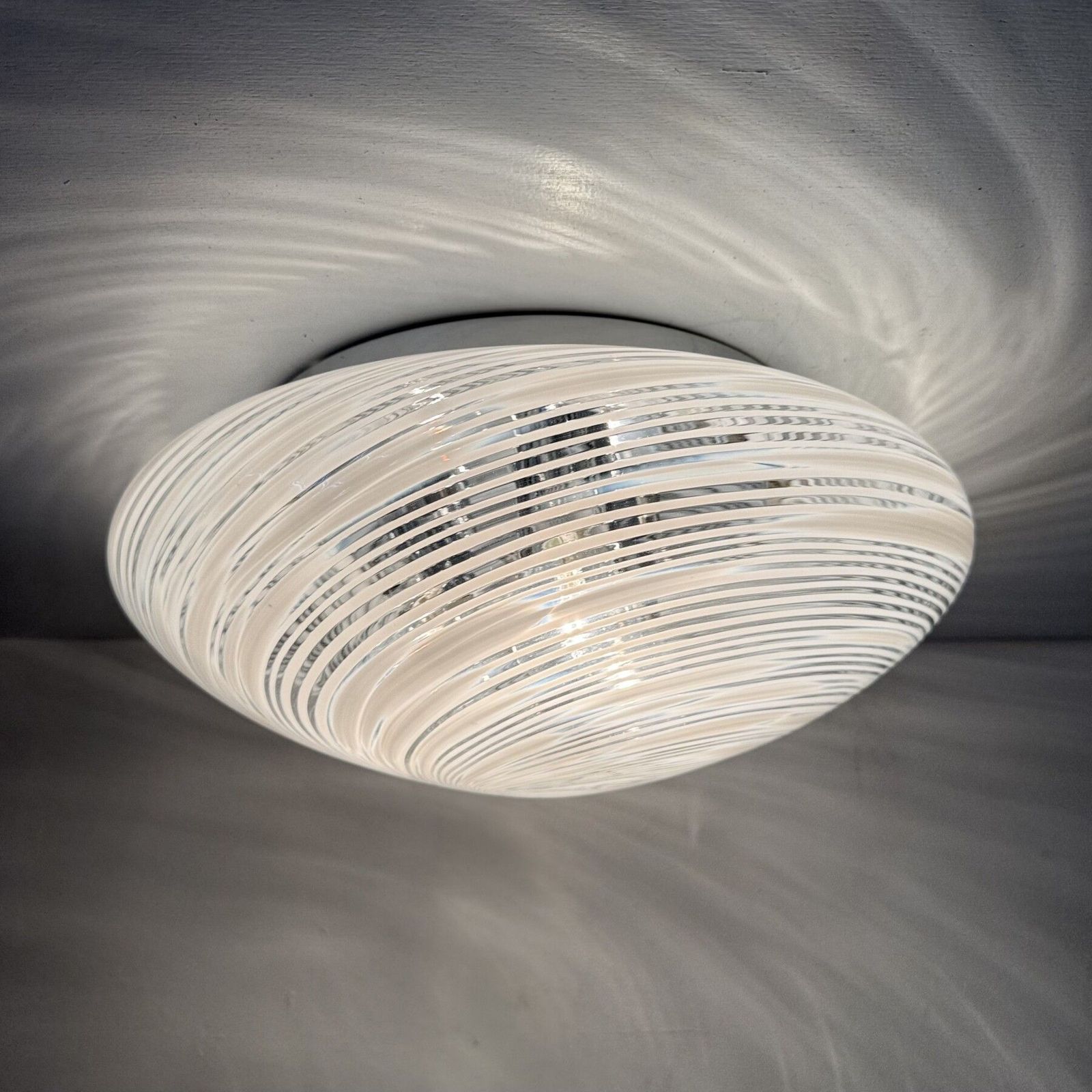 Mid Century Design Murano Glass Hillebrand Ceiling Lamp , 1970s photo Lighting