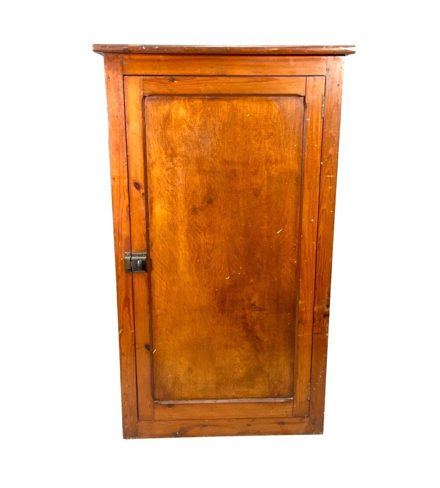 Antique Wooden Large Storage Cupboard With Shelves / Floor Standing Cabinet photo 199.0