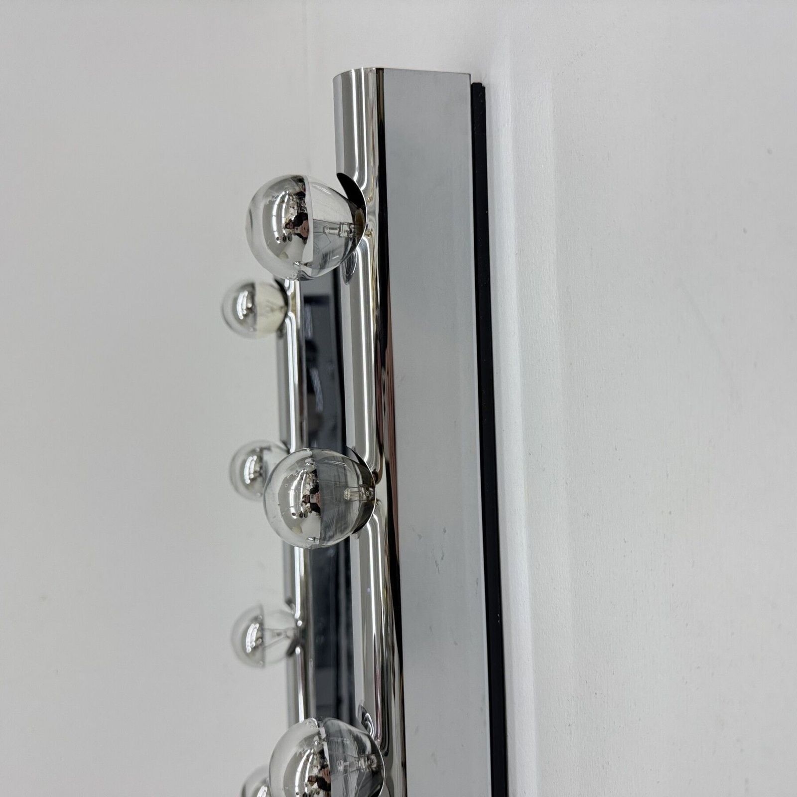 photo vintage Set Of 2 Targetti Sankey Chrome Wall Lamps , 1970s