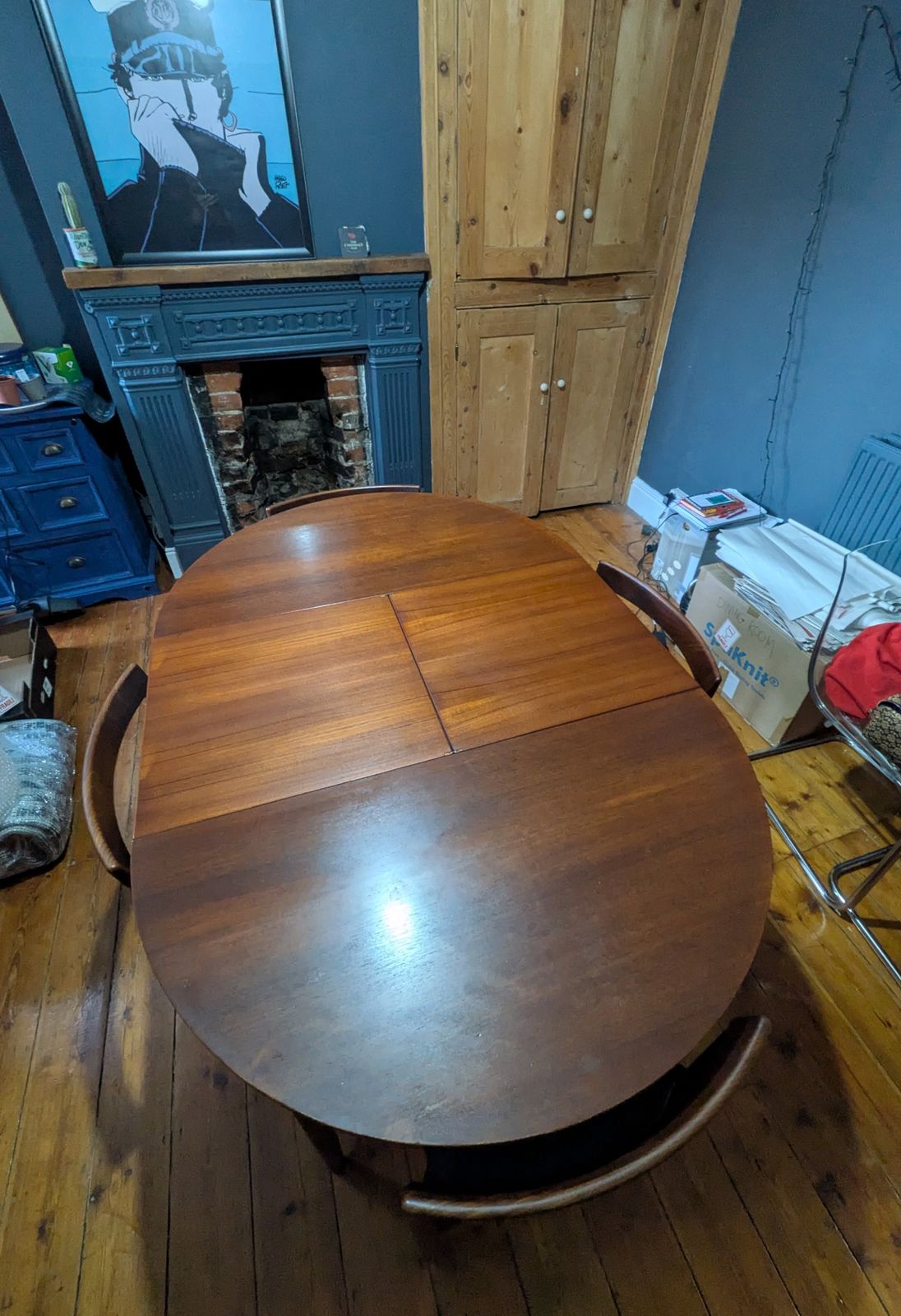 1960s Danish Roundette Dining Set By Hans Olsen For Frem Røjle – Teak, Extending Table & 4 Chairs photo furniture