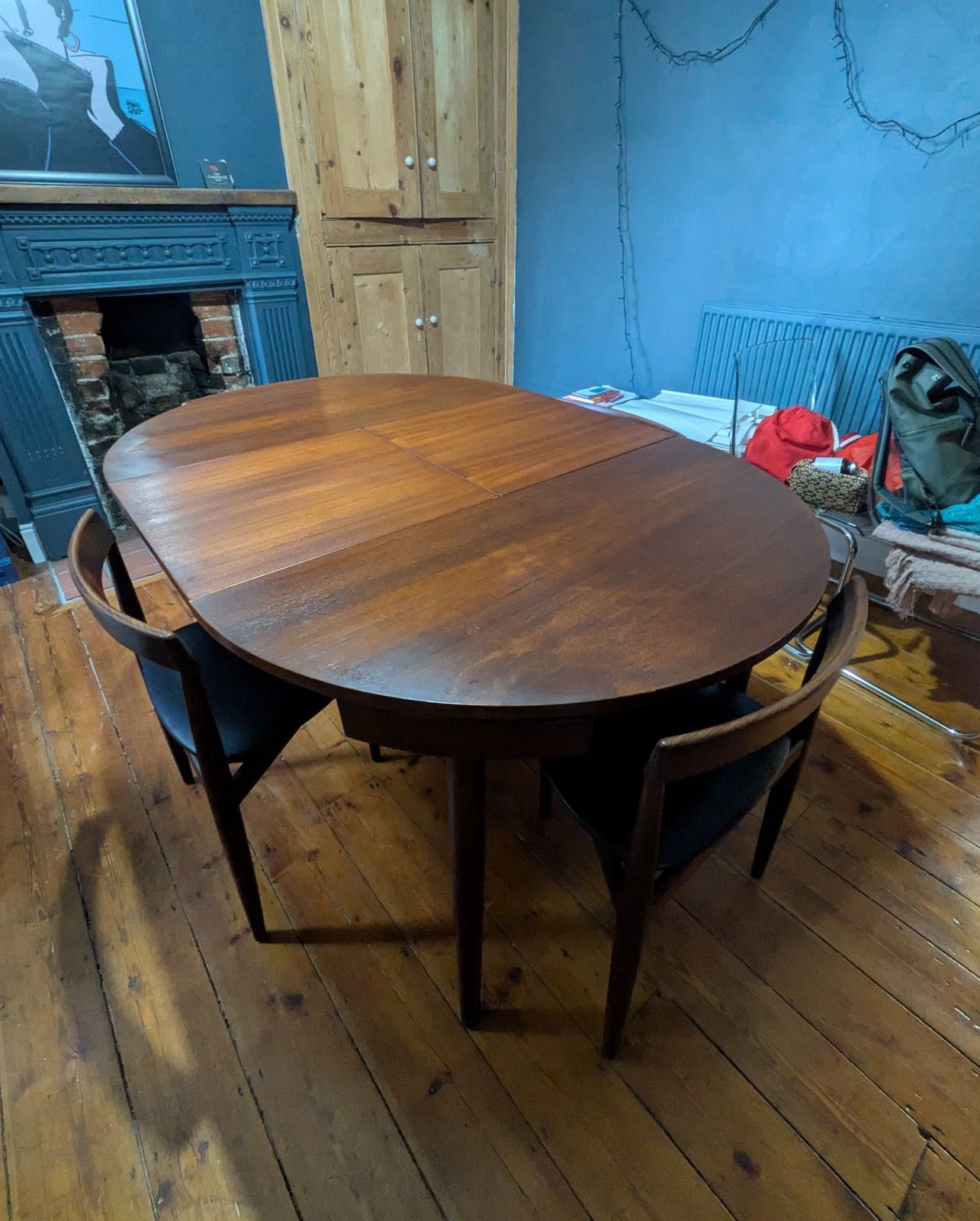 1960s Danish Roundette Dining Set By Hans Olsen For Frem Røjle – Teak, Extending Table & 4 Chairs photo for sale