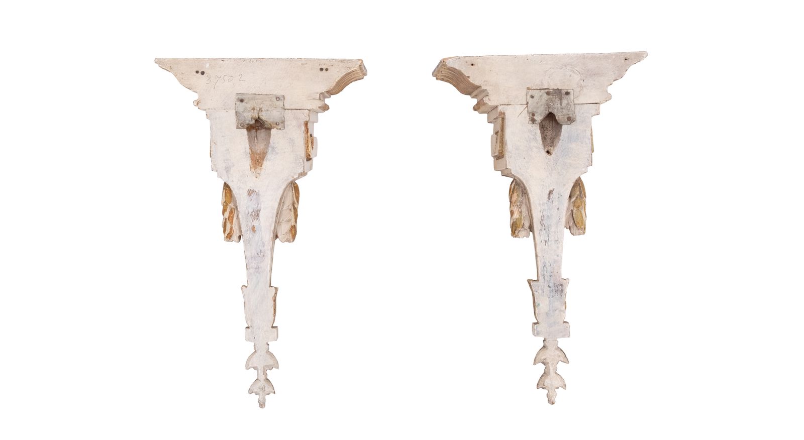 Louis XVI Style Carved Giltwood Wall Consoles With Greek Style Decoration photo furniture