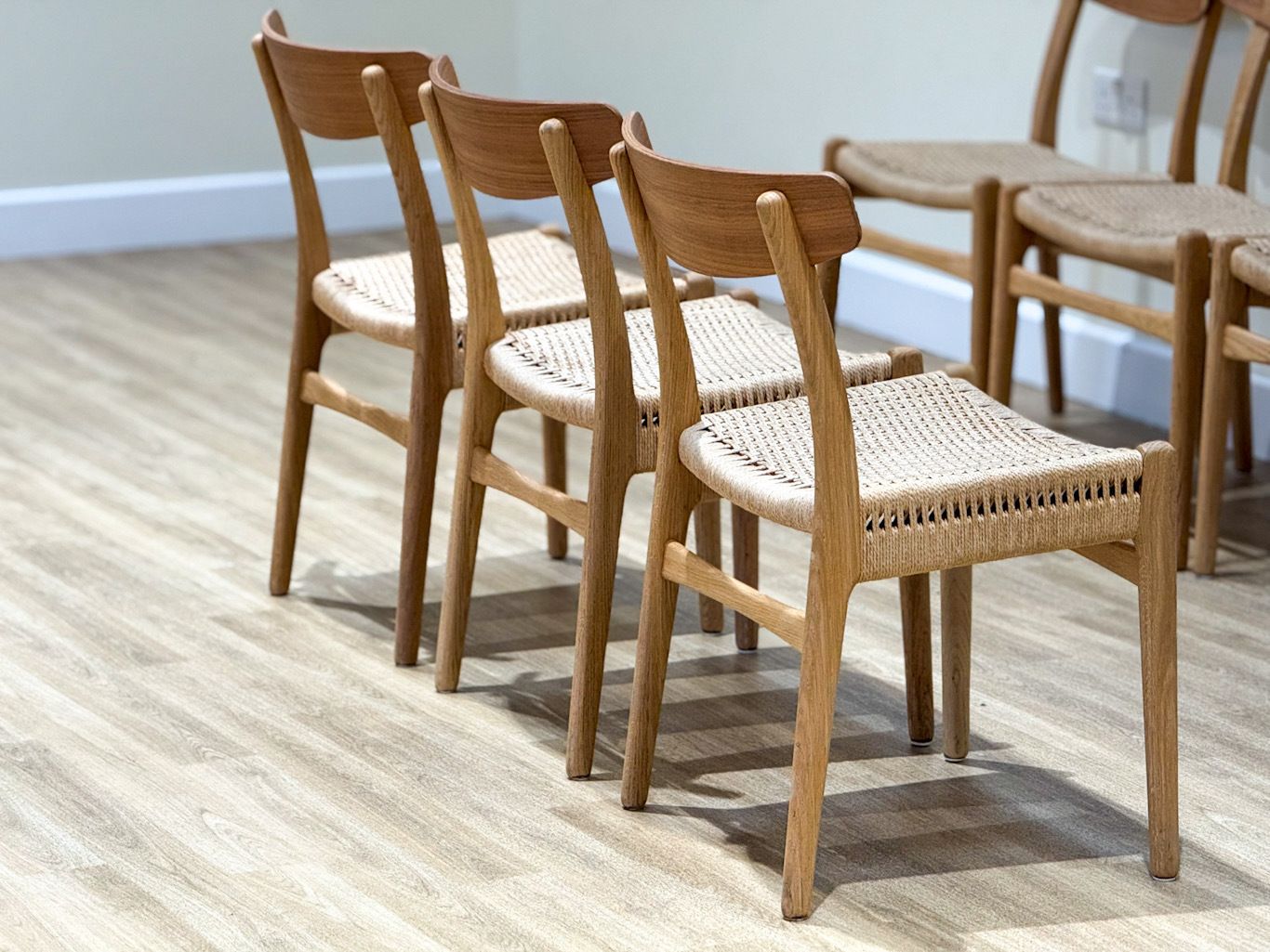 Furniture Set Of Eight Ch23 Dining Chair By Hans J. Wegner photo