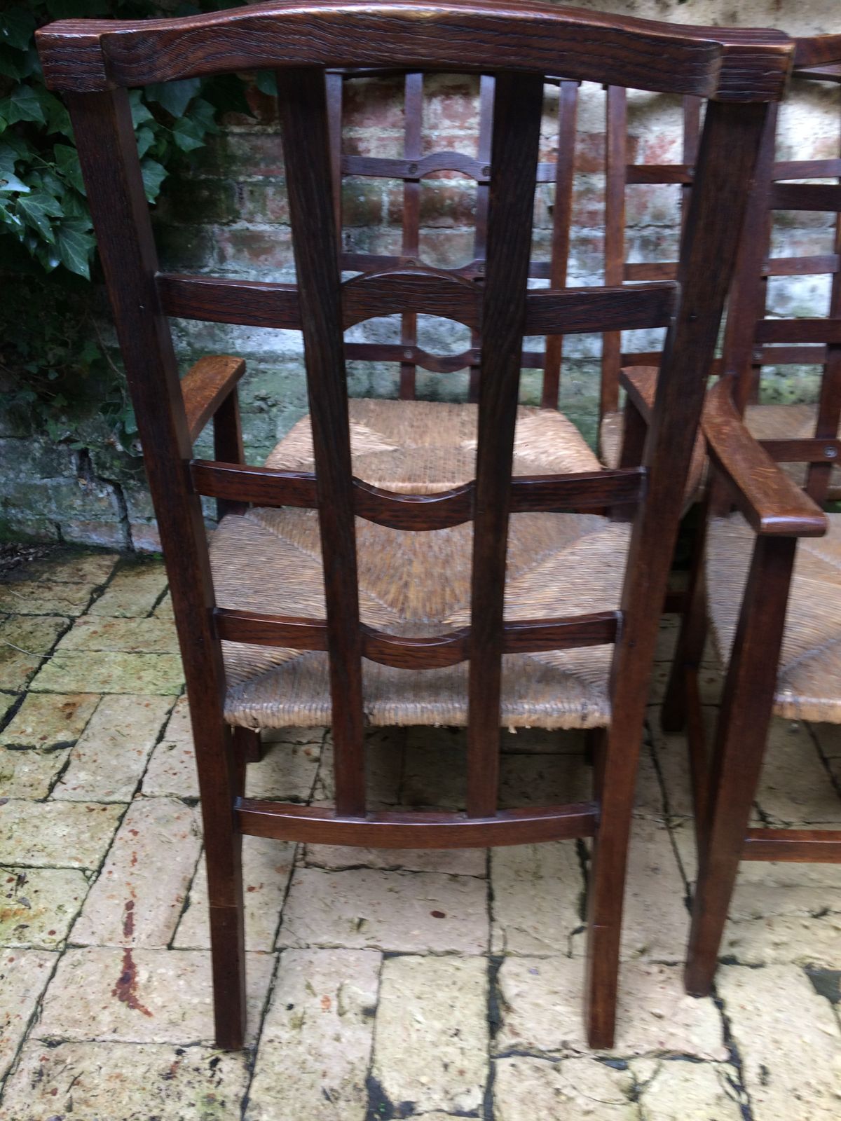 A Set Of Arts And Crafts Oak Cotswold School Chairs photo 800.0