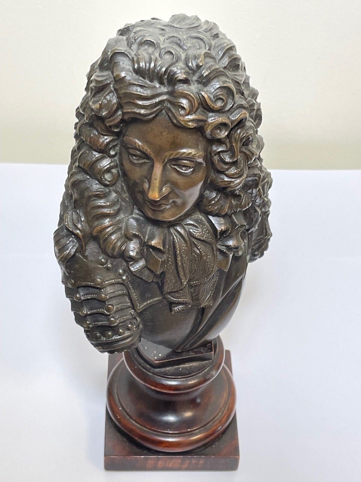 Classical  French 19th Century Antique Bronze Model Bust Of Louis XIV photo vinterior