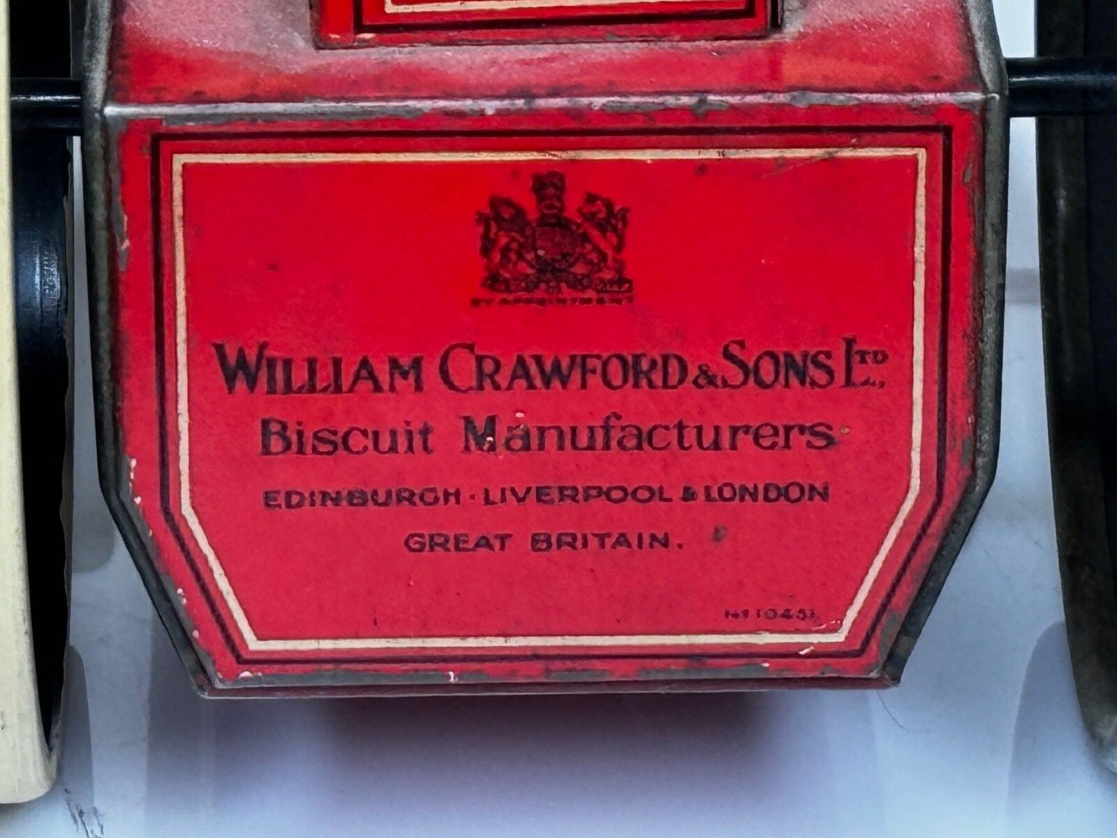 photo buy British Art Deco Biscuit Tin Tractor By William Crawfords & Son Ltd