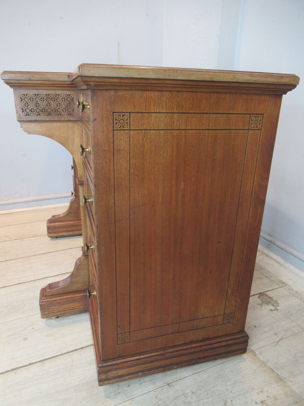photo for sale Walnut   Knee Hole Desk By Gillows,   Lancaster