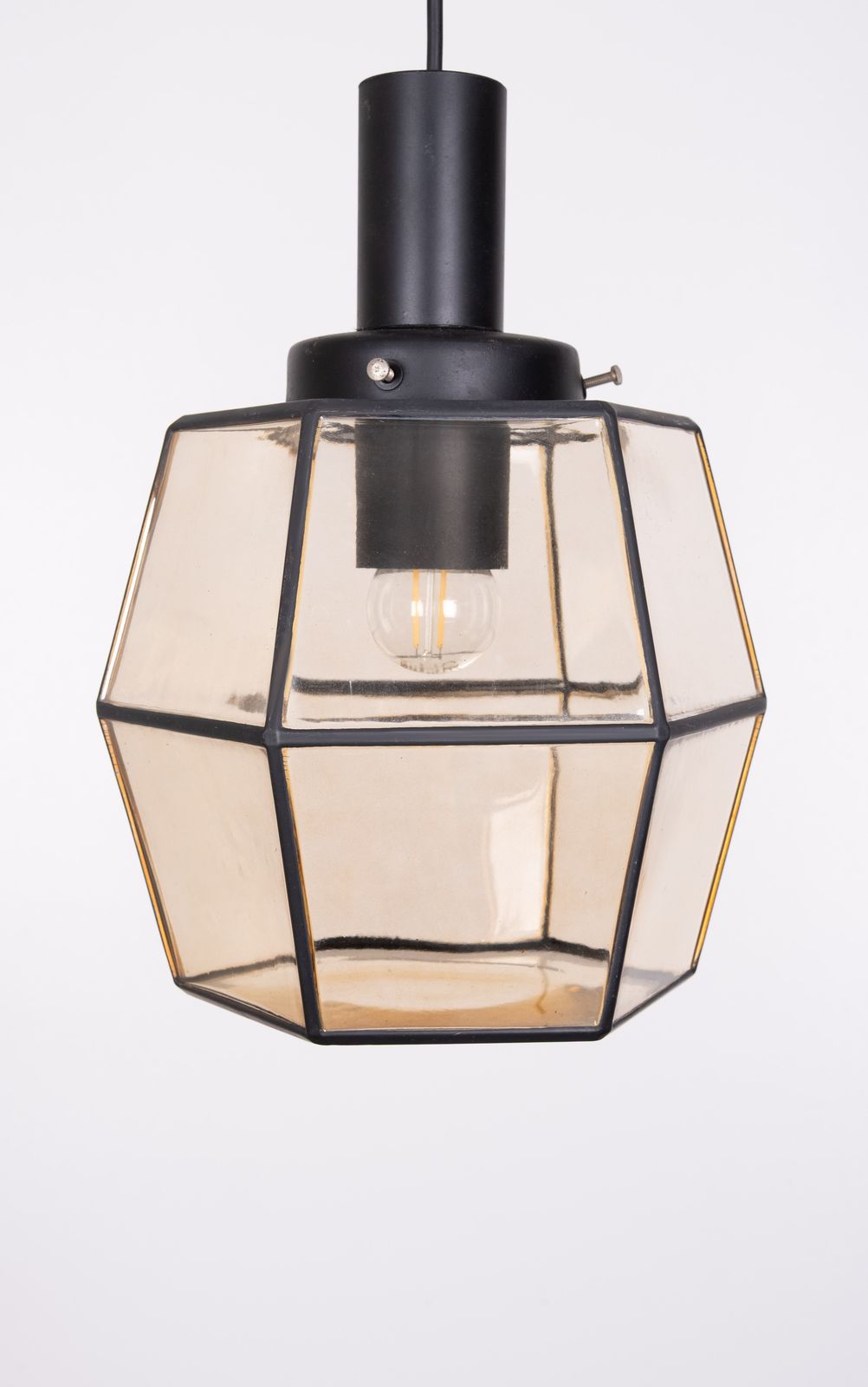 Glashütte Limburg Hanglamp, Duitsland, Jaren 1960 photo Verlichting