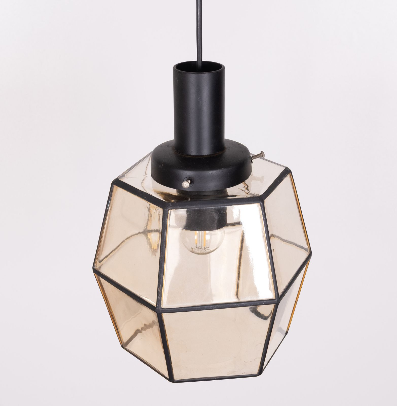 Glashütte Limburg Hanglamp, Duitsland, Jaren 1960 photo vinterior
