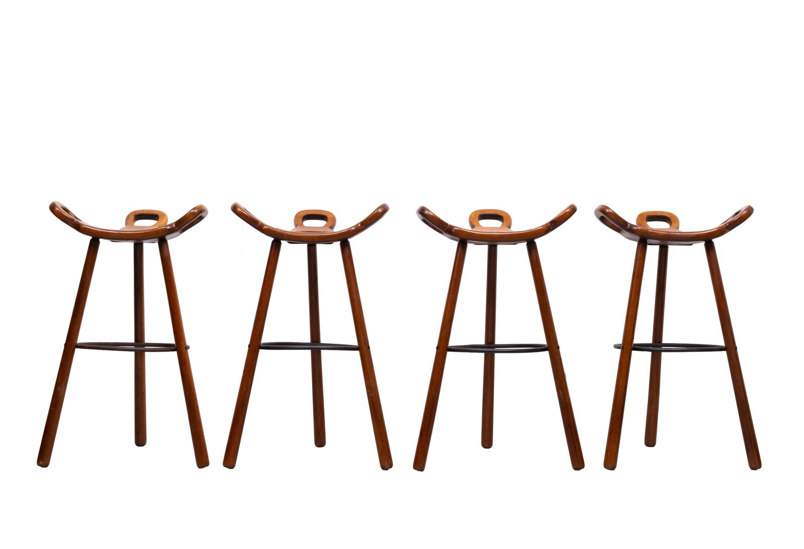 'Marbella' Bar Stools By Sergio Rodrigues For Confonorm Spain 1970s photo buy