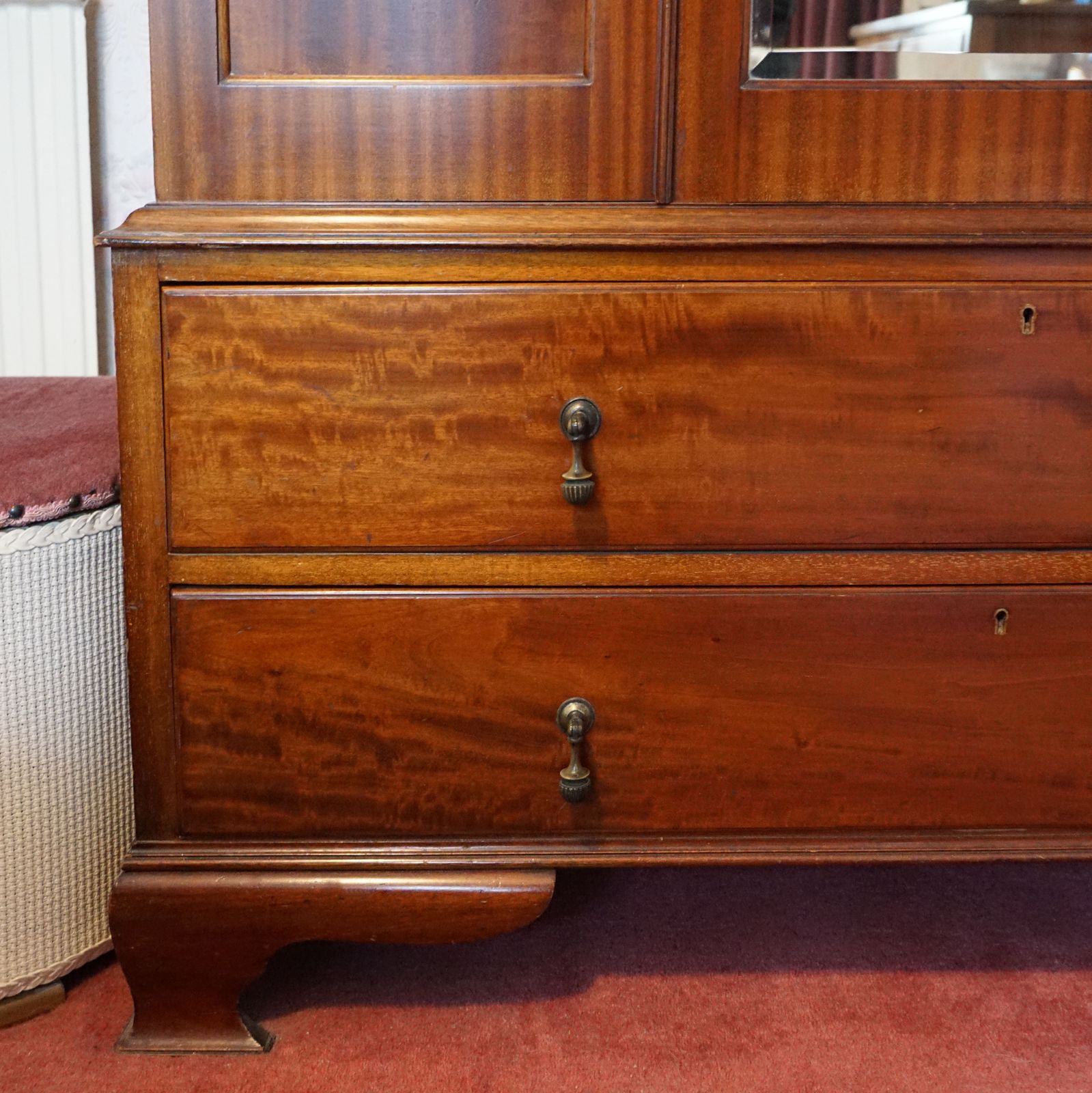 Vintage Handmade Bedroom Furniture Set   Wardrobe, Dresser & Chest Of Drawers photo furniture