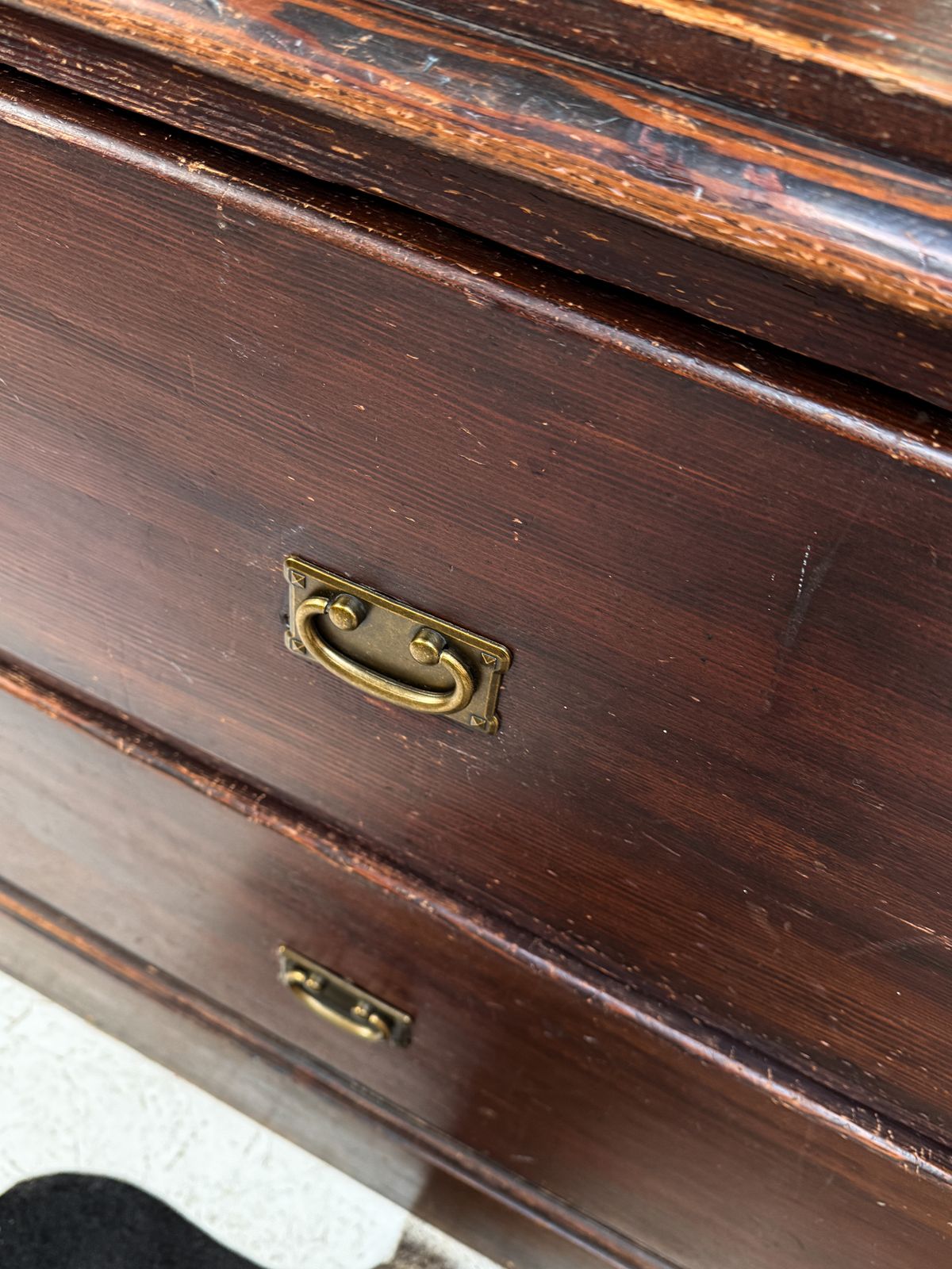 Large Antique Haberdashery Shop Counter Drawers photo vintage
