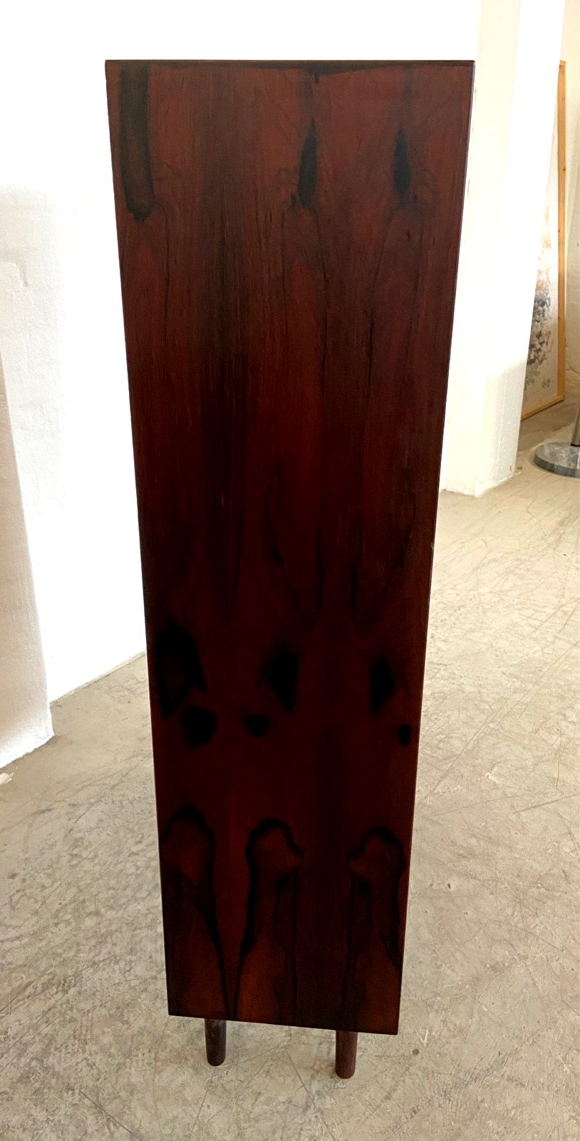 Furniture Danish Retro Vintage Bookcase In Rosewood With Sliding Doors 1960,S photo