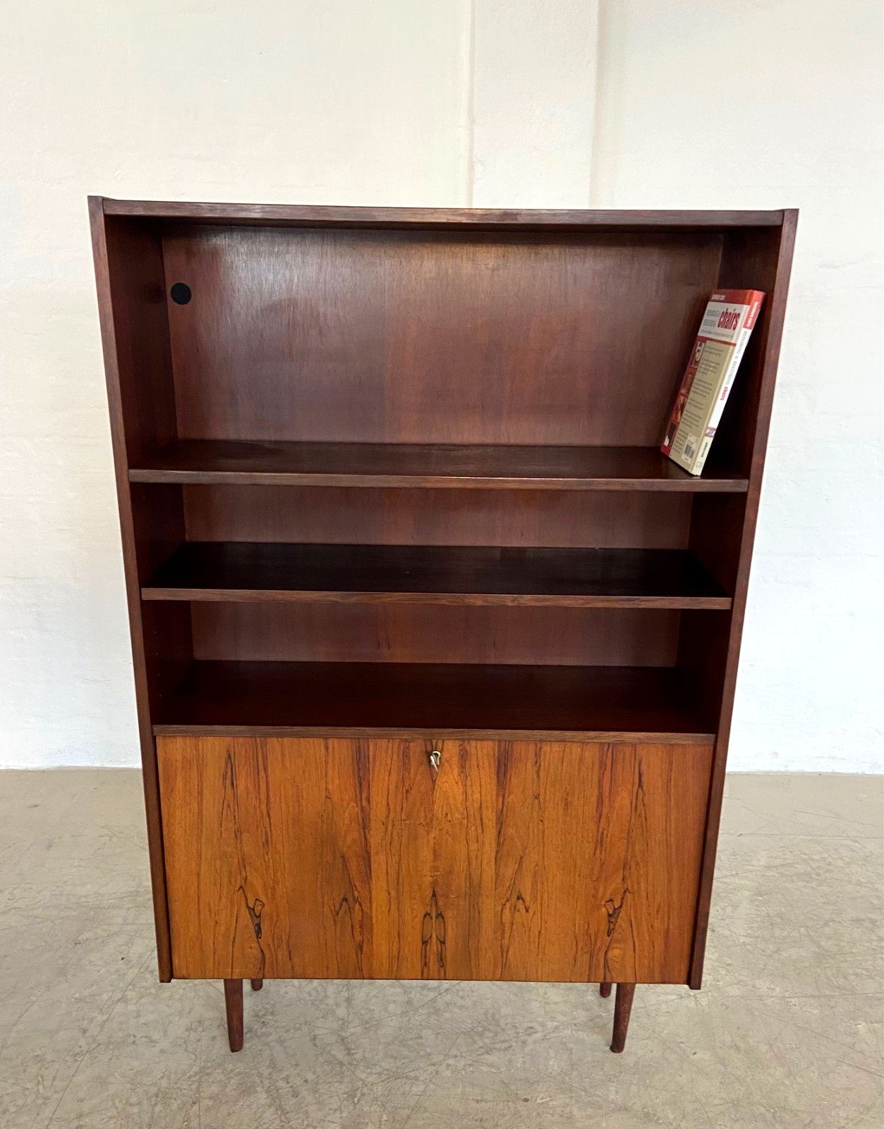 Danish Retro Vintage Bookcase In Rosewood  1965 photo Furniture